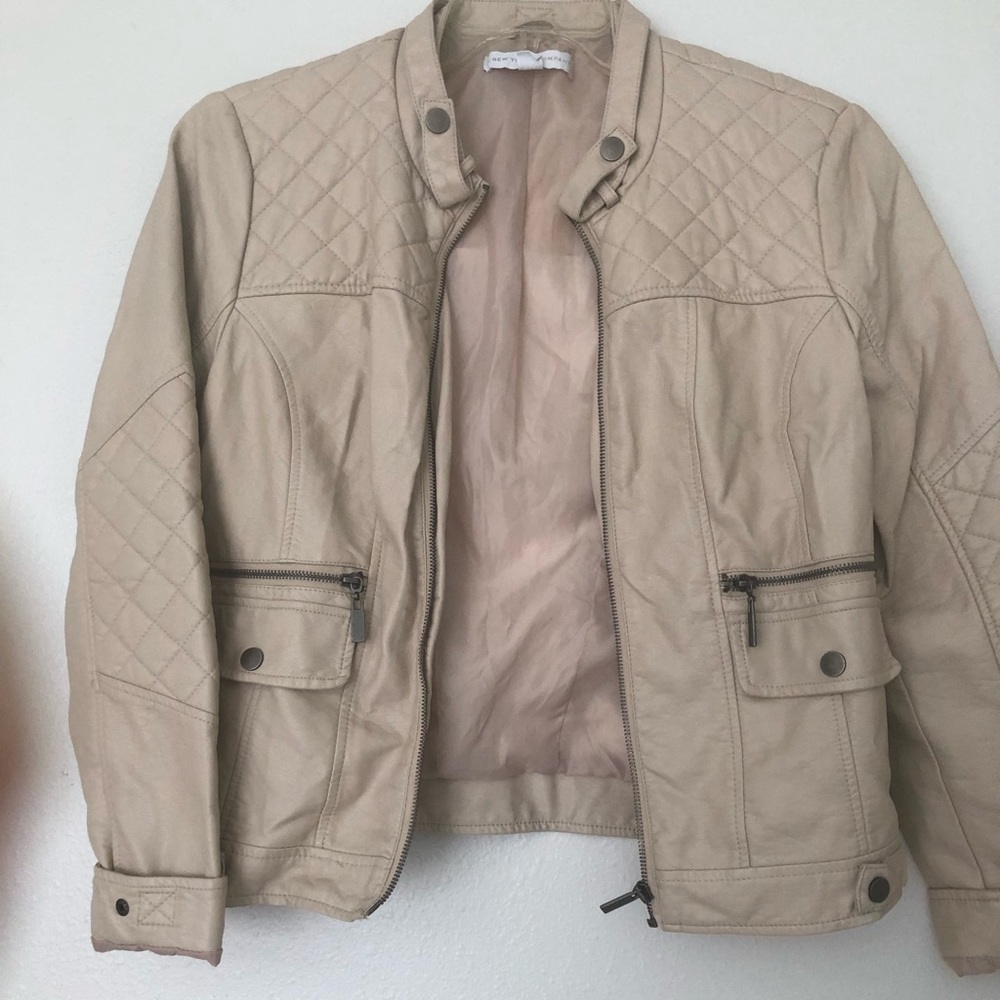 New York company faux leather jacket